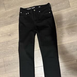 J. Crew Billie 9” Crop Boot Black Jeans Like New Size 26